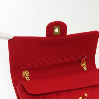 Chanel Vintage Classic Double Flap Bag Quilted Wool