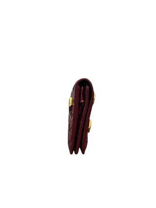 469899 bottega veneta maroon woven WOC