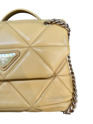 Prada Puffy Yellow Shoulder Bag