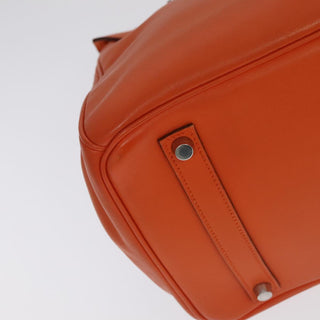 Hermes Birkin Handbag Orange Togo with Palladium Hardware