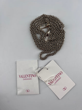 Valentino Garavani Rockstud Bow Double Zip Wristlet Clutch Leather