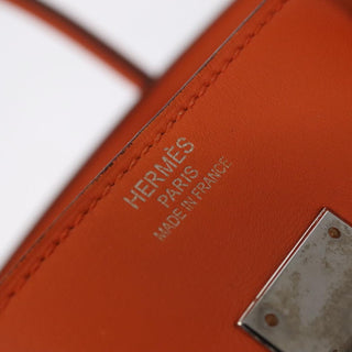 Hermes Birkin Handbag Orange Togo with Palladium Hardware