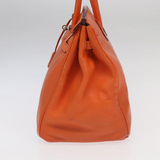 Hermes Birkin Handbag Orange Togo with Palladium Hardware
