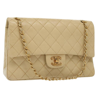 Chanel Vintage Square Classic Double Flap Bag Quilted Leather