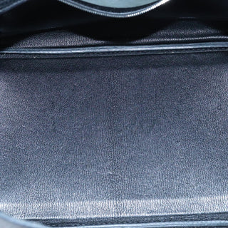 Hermes Birkin Handbag Black Clemence with Palladium Hardware