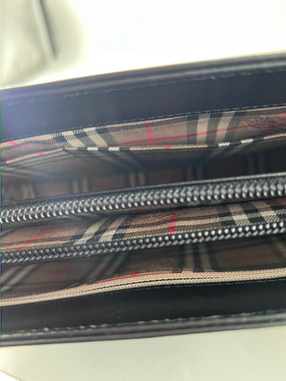 Burberry Nova Check Tote Leather