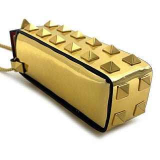 Valentino Garavani Rockstud lipstick holder Gold mini
