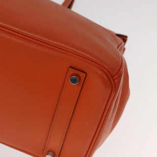 Hermes Birkin Handbag Orange Togo with Palladium Hardware
