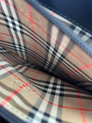 Burberry Nova Check Tote Leather