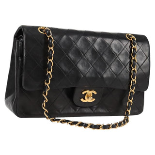 Chanel Vintage Classic Double Flap Bag Quilted Lambskin