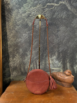 Jerome Dreyfus Remi Reddish Brown Crossbody Bag w Gold Hardware 7.13.26
