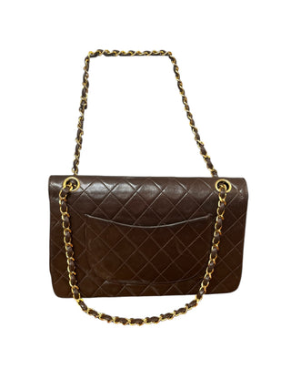 Chanel Brown Lambskin Flap with Gold Hardware