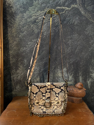 Zadig & Voltaire Python Crossbody bag w gold chain 8.2.26