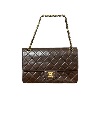 Chanel Brown Lambskin Flap with Gold Hardware