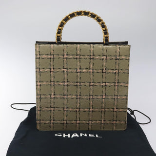 Chanel Chocolate bar tote Leather
