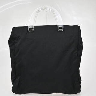 Prada Logo Flat Tote Bag. Nylon Tessuto
