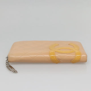 Chanel Cambon Zip Around Organizer Wallet Quilted Lambskin