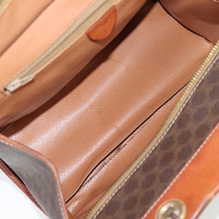 Celine Vintage Macadam Shoulder Bag Leather