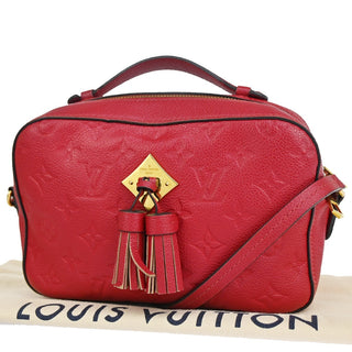 Louis Vuitton Saintonge Handbag Monogram Empreinte Leather