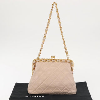 Chanel Kiss lock shoulder bag Leather