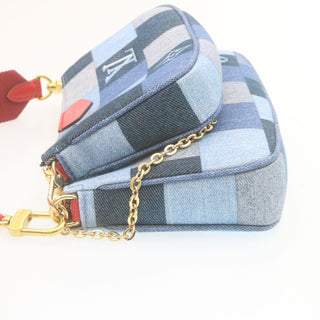 Louis Vuitton Multi Pochette Accessoires Damier and Monogram Patchwork Denim