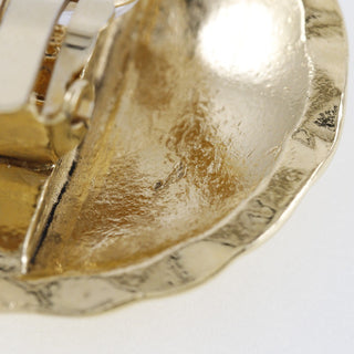 Chanel Vintage Round CC Clip-On Earrings Metal