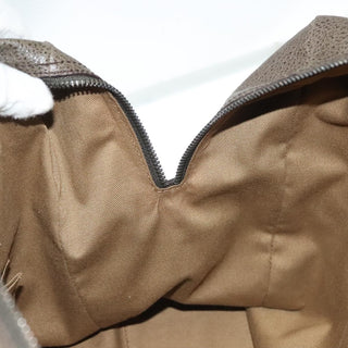 Salvatore Ferragamo Gancini Buckle Shoulder Bag Leather