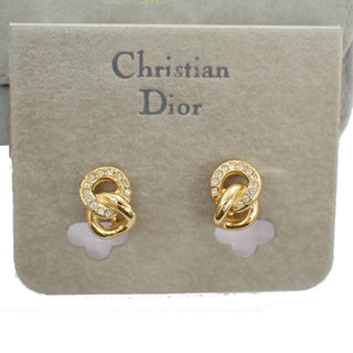Christian Dior Vintage CD Clip-On Earrings Metal