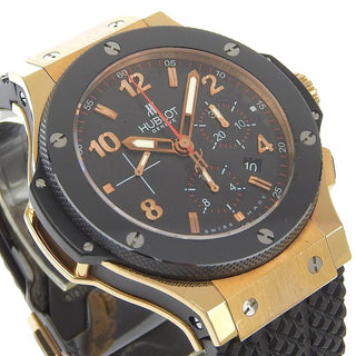 Hublot Big Bang Evolution Chronograph Automatic Watch Rose Gold and Rubber