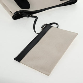 Balenciaga Navy Cabas Canvas with Leather