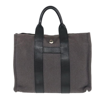 Hermes Sac Harnais Tote Toile and Leather