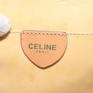 Celine Vintage Macadam Shoulder Bag Canvas and Leather