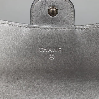 Chanel L-Flap Wallet Chevron Patent