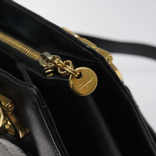 Salvatore Ferragamo Gancini Shoulder Bag Leather