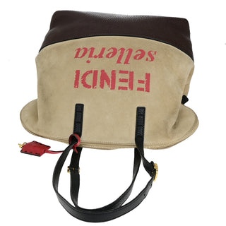 Fendi 2Bag Suede and leather