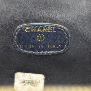 Chanel Vintage Timeless Zip Around Vanity Case Denim