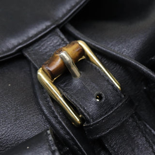Gucci Vintage Bamboo Backpack Leather