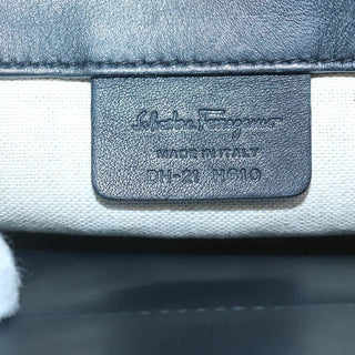 Salvatore Ferragamo Studio Satchel Gancini Jacquard and Leather