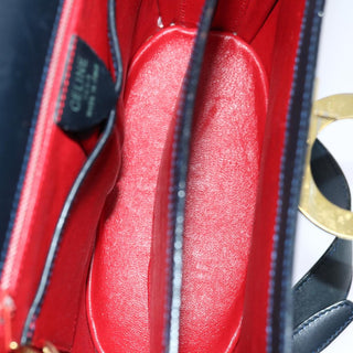 Celine Vintage Circle Logo Crossbody Bag Leather