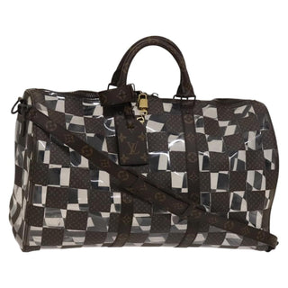 Louis Vuitton Keepall Bandouliere Bag Monogram Chess Coated Canvas and PVC