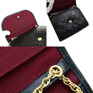 Chanel Vintage Round Flap Bag Quilted Lambskin