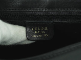 Celine Vintage Crossbody Bag Logo Embossed Leather