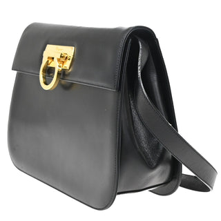 Salvatore Ferragamo Gancini Shoulder Bag Leather