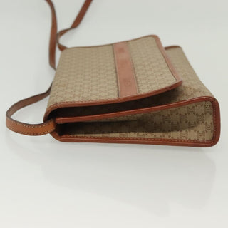 Celine Vintage Macadam Shoulder Bag Canvas and Leather