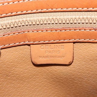 Celine Vintage Macadam Shoulder Bag Canvas and Leather