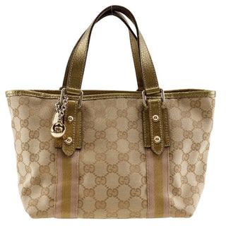 Gucci Belted Tote GG Coated Canvas