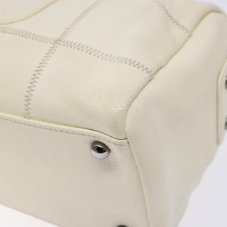 Chanel Square Stitch Duffle Bag Quilted Caviar