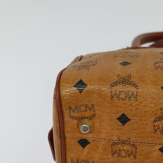 MCM Visetos Handbag Canvas and Leather