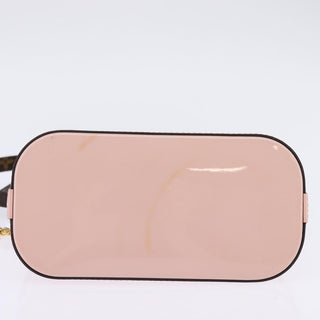 Louis Vuitton Alma Chain Handbag Vernis with Monogram Canvas