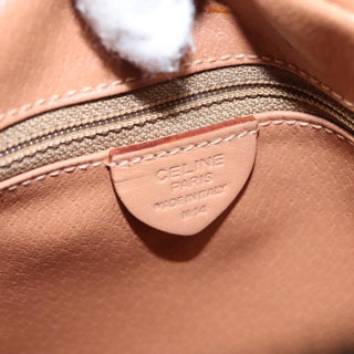 Celine Vintage Macadam Shoulder Bag Canvas and Leather